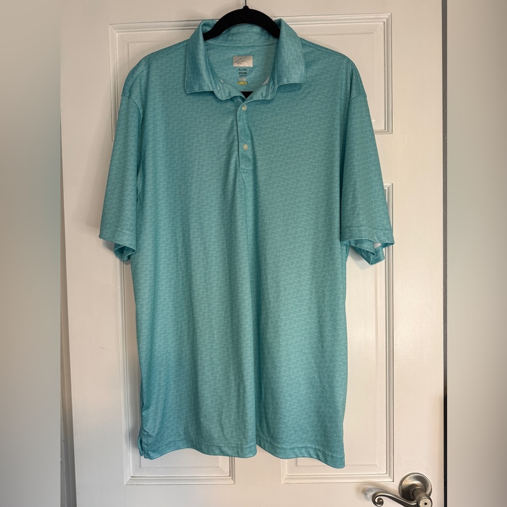 Greg Norman Collection Men’s Light Teal Polo